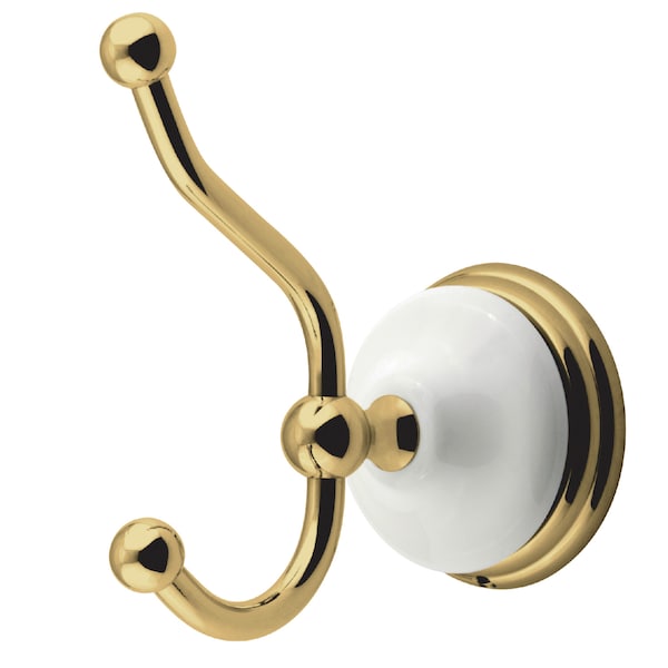 Kingston Brass Victorian Robe Hook, Polished Brass BA1117PB - main
